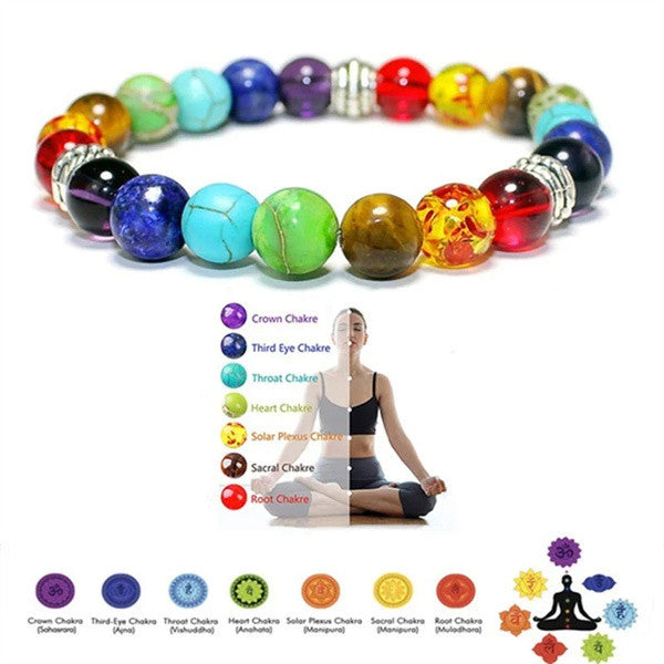 7 Chakra Beads Healing Bracelet - Balance Your Reiki