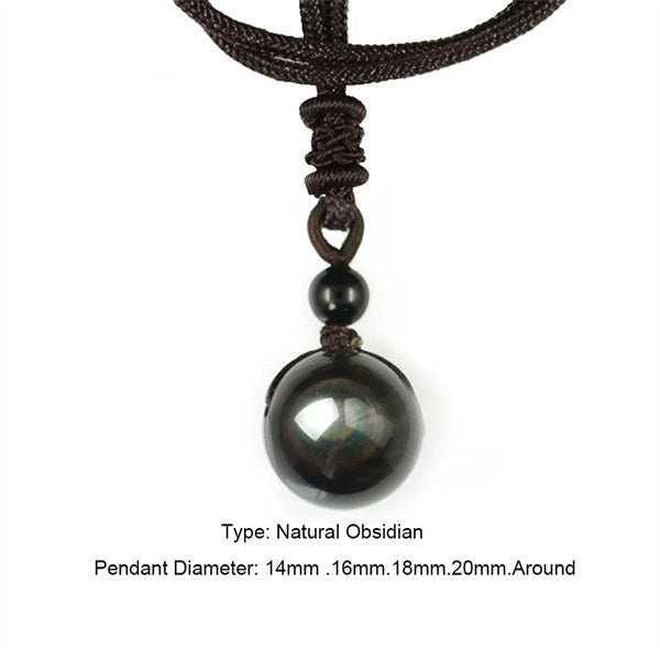 Obsidian Rainbow Necklaces - Eye of Lucky